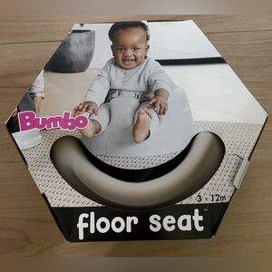 Bumbo Gray Floor Seat for Babies 3-12 months New in Box